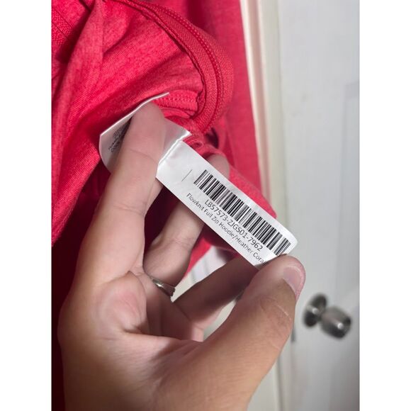 Quince Flowknit Full Zip Hoodie Size Medium Pink Heather Sweatshirt Athleisure - Picture 5 of 6